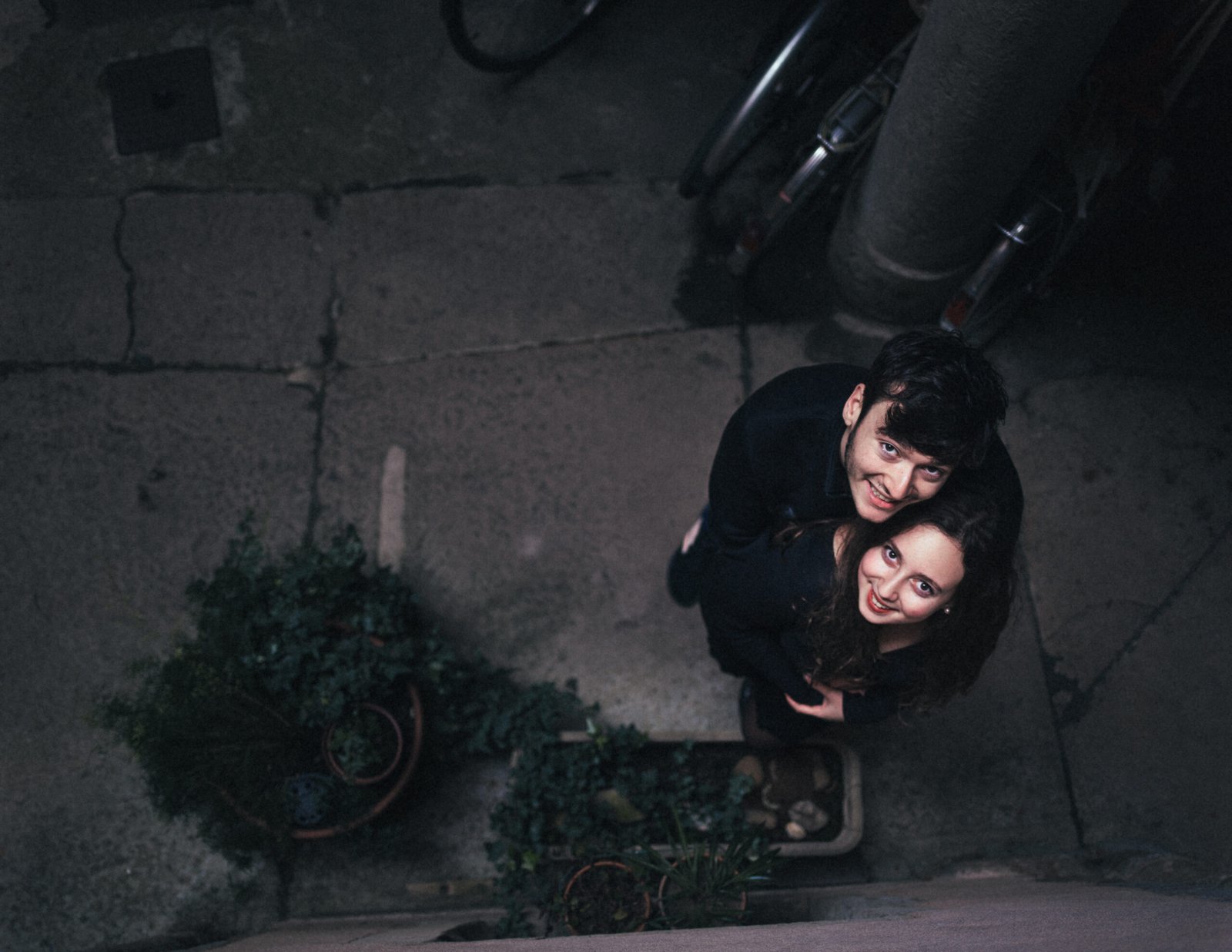 Séance photo dans une traboule du Vieux Lyon