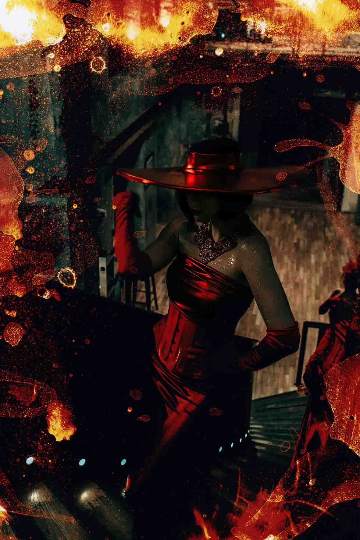 Portrait artistique avec éclairage dramatique