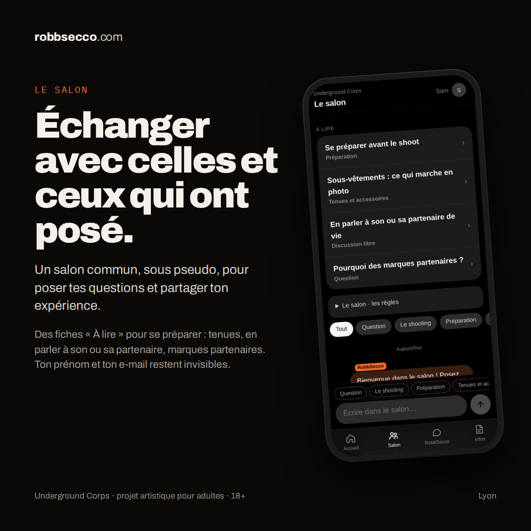 Le salon, espace d'échange entre participant·es